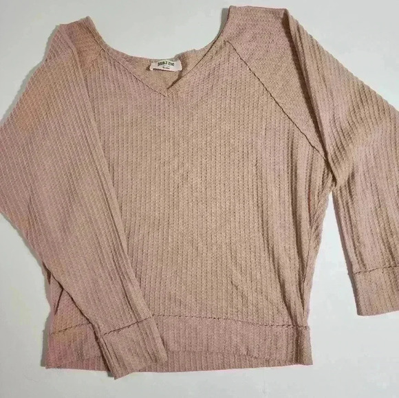 Double Zero dusty rose top - Picture 1 of 4